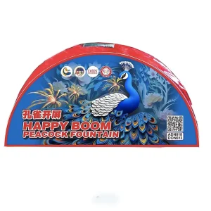 No138 – Fountain Tiga Segi Bulat | 孔雀开屏